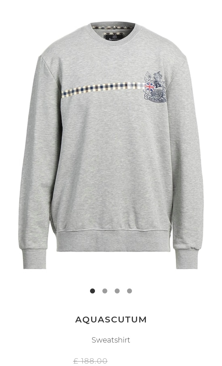 Grey on sale aquascutum jumper